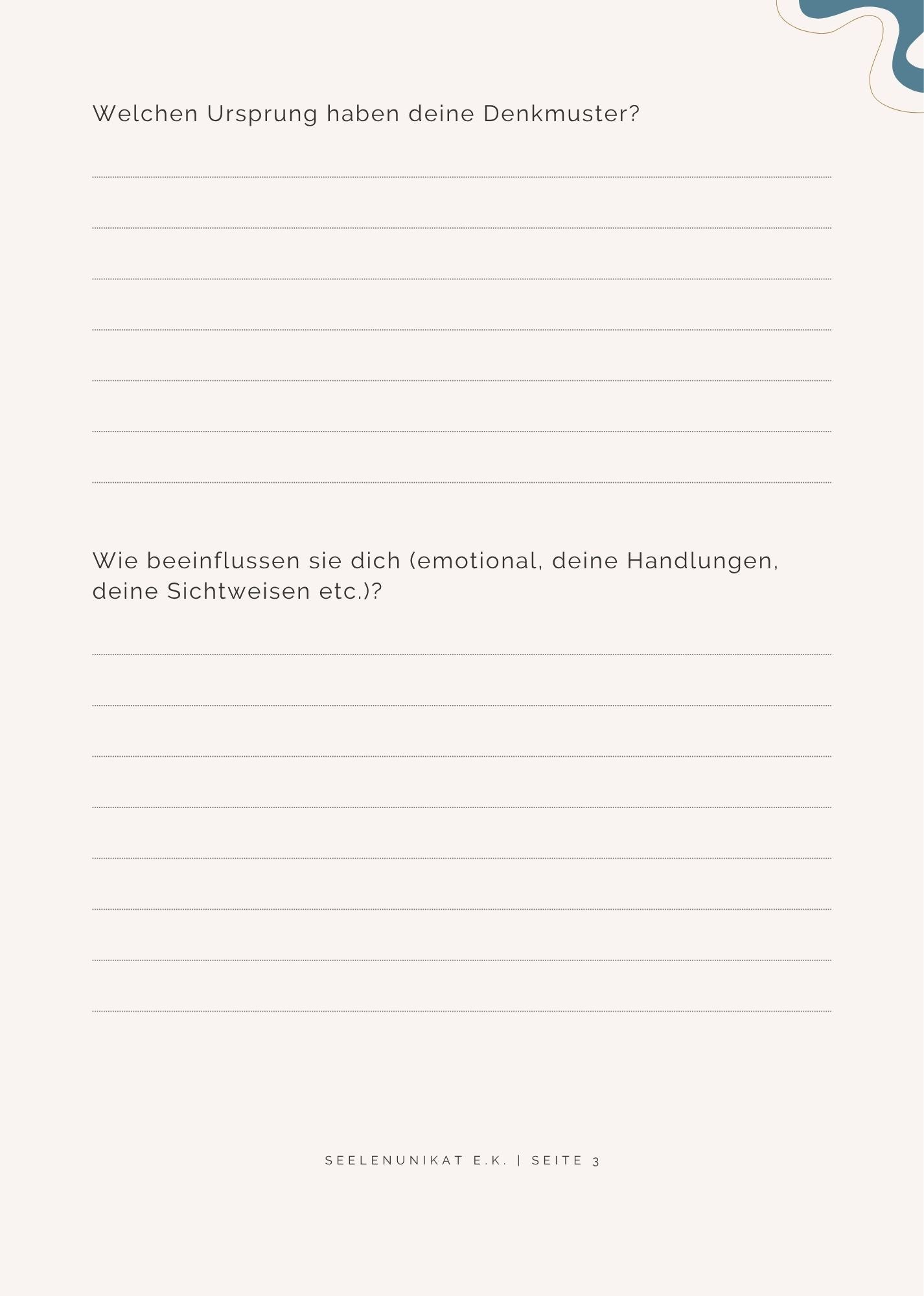 Arbeitsblatt "Das Gedankenmuseum"-PDF