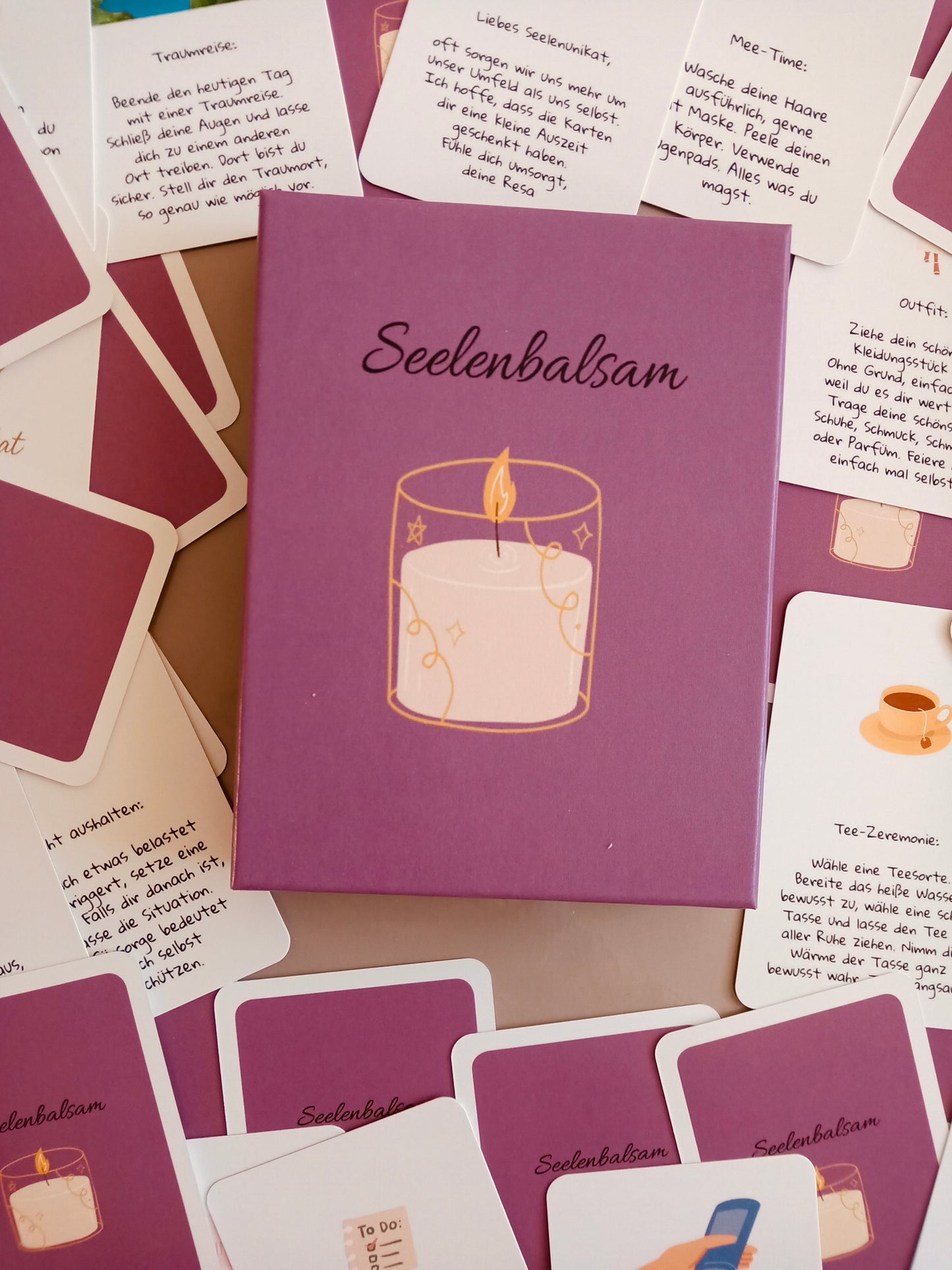 Kartenset "Seelenbalsam"-Kurze Achtsamkeits- und Meditationsübungen