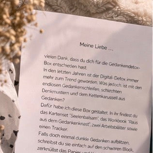 "Gedankendetox"-Geschenkbox