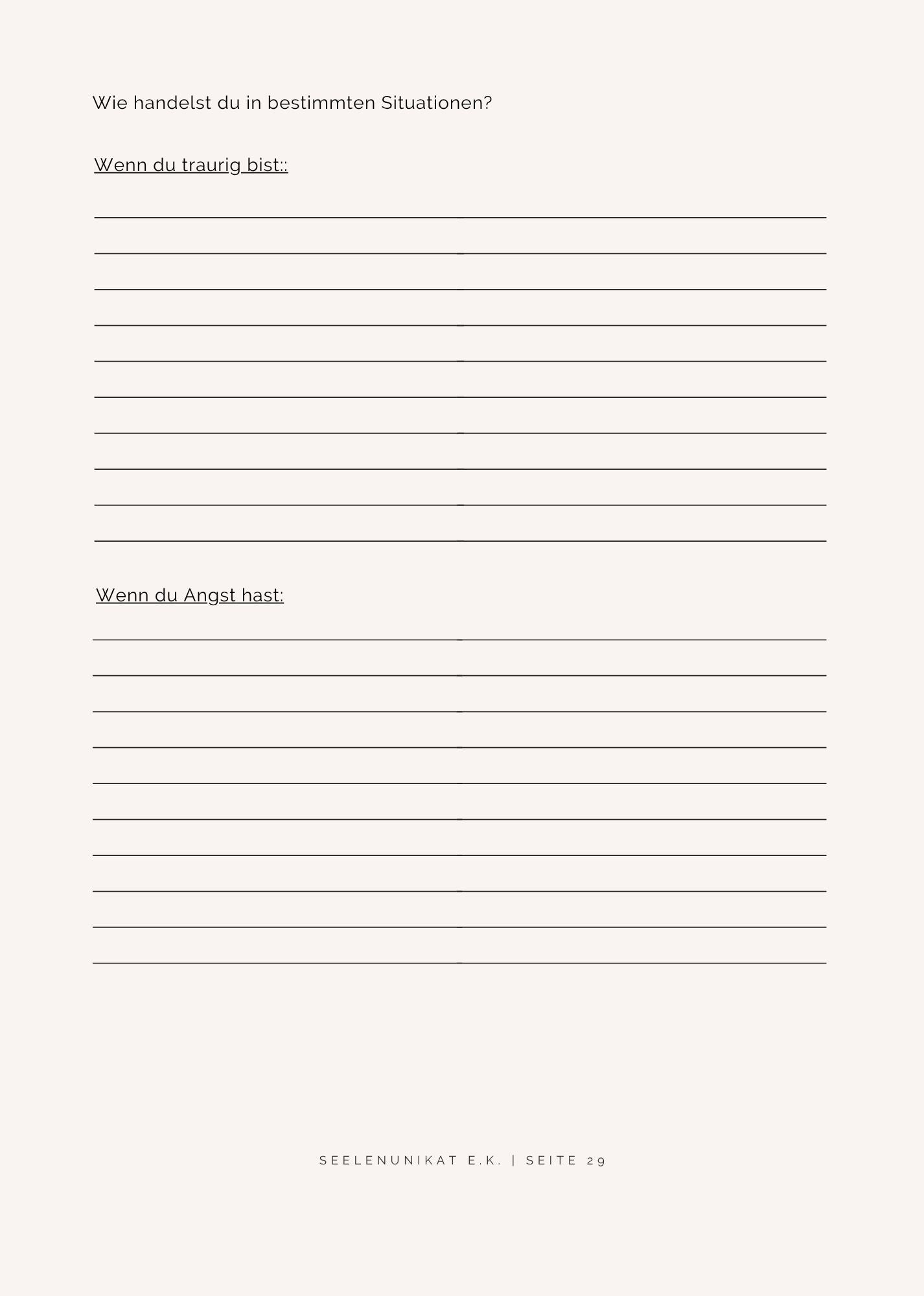 Workbook "Jetzt bin dran"-Selbstfindung
