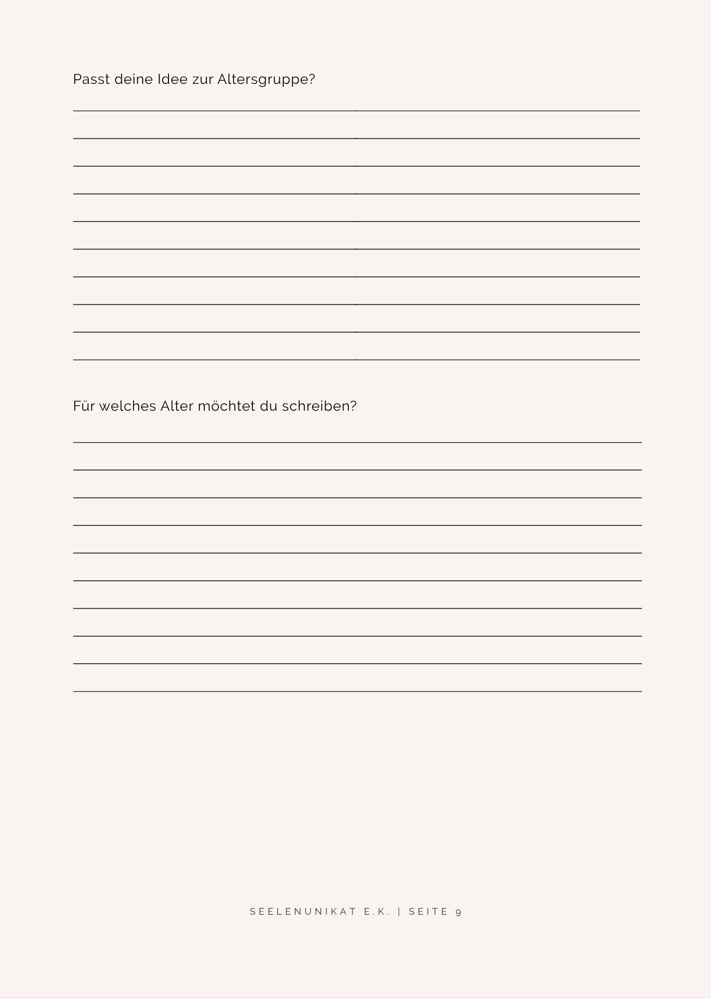 Workbook "Schreiben lernen"-Edition Kinderbuch